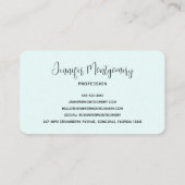 かわいい緑のおとぎファンシーさん 名刺 (裏面)