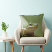 かわいい緑のアマガエルの装飾的な野性生物 クッション (椅子)