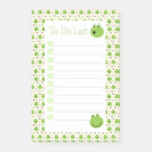 かわいい緑のカエル一覧 ポストイット (正面)