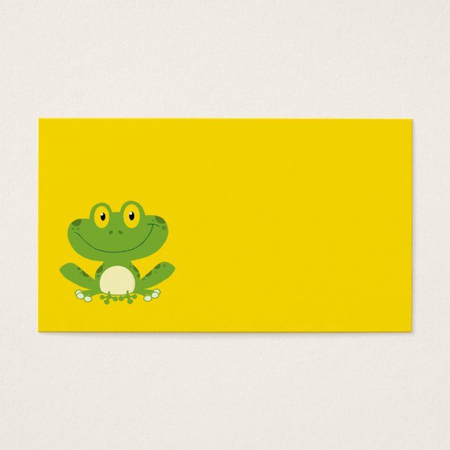 かわいい緑のカエル (正面)