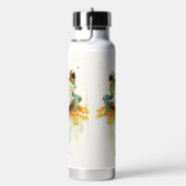 かわいい緑のカエル ウォーターボトル (右面)