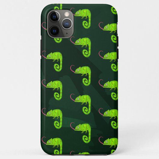 かわいい緑のカメレオン Case-Mate iPhoneケース (裏面)