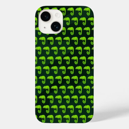 かわいい緑のカメレオン Case-Mate iPhoneケース (裏面)