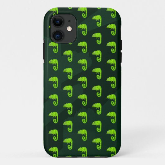 かわいい緑のカメレオン Case-Mate iPhoneケース (裏面)