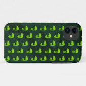 かわいい緑のカメレオン Case-Mate iPhoneケース (裏面(横))