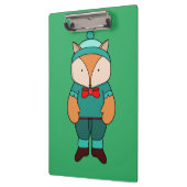 かわいい緑のキツネ クリップボード (左)