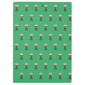 かわいい緑のキツネ クリップボード (裏面)