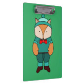 かわいい緑のキツネ クリップボード (右)