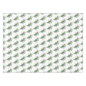 かわいい緑のクリケット昆虫漫画イラストレーション テーブルクロス (正面(横))