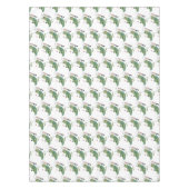 かわいい緑のクリケット昆虫漫画イラストレーション テーブルクロス (正面)