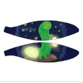 かわいい緑のグローの虫の漫画イラストレーション ミニバスケットボール (パネル)