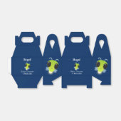 かわいい緑のグローブバグ蛍の漫画イラストレーション フェイバーボックス (折り畳みなし)