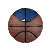 かわいい緑のグローブバグ蛍の漫画イラストレーション ミニバスケットボール (右)