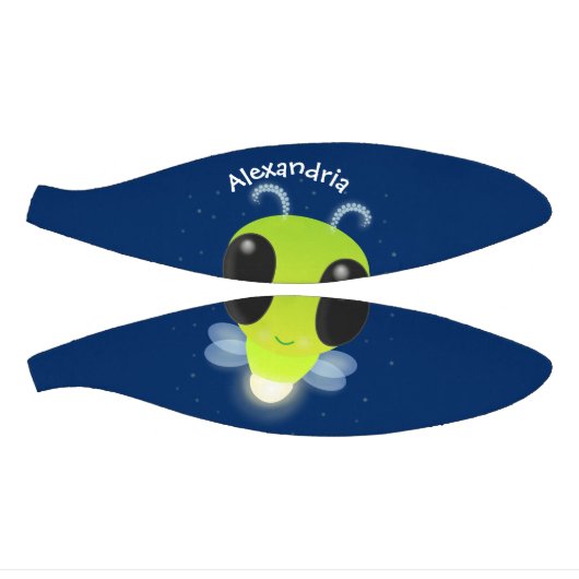 かわいい緑のグローブバグ蛍の漫画イラストレーション ミニバスケットボール (パネル)