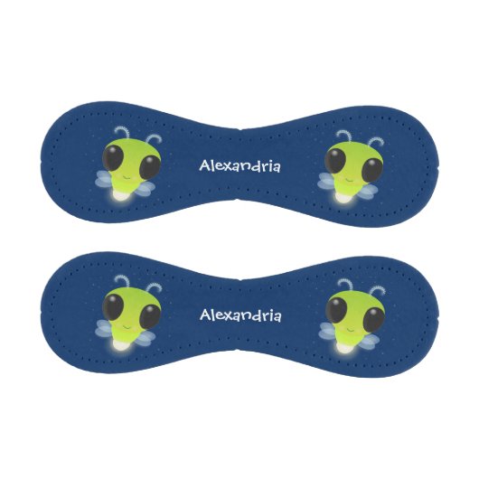 かわいい緑のグローブバグ蛍の漫画イラストレーション 野球ボール (パネル)