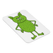 かわいい緑のゴブリンの漫画 マグネット (右側)