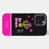 かわいい緑のサボテン iPhoneケース (裏面横)