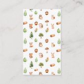 かわいい緑のセージ赤ちゃんシャワー予約リクエスト エンクロージャーカード (裏面)