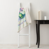 かわいい緑のドラゴンと泡の男の子カスタムプレゼント シェルパブランケット (インサイチュ)