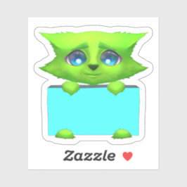 かわいい緑のファンタジー生き物スクラップブックシール シール