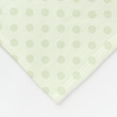 かわいい緑のフクロウ フリースブランケット (角)