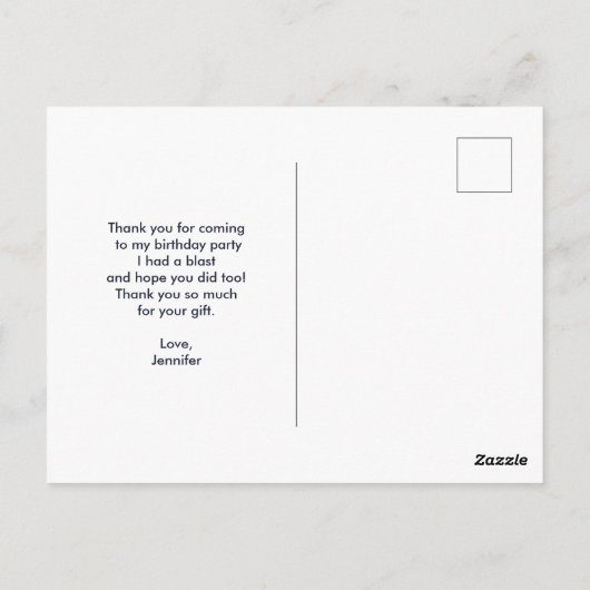 かわいい緑のフランケンシュタインのモンスターの顔、ありがとう ポストカード (裏面)