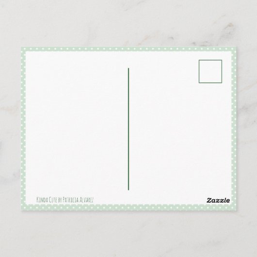 かわいい緑のベビー鳥の孵化ありがとう ポストカード (裏面)