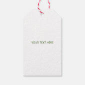 かわいい緑のマフラーを巻いた北極熊のクリスマス ギフトタグ (裏面)