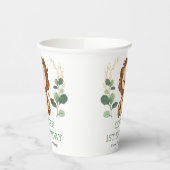 かわいい緑のライオンワイルド第1誕生日パーティー 紙コップ (左)