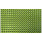 かわいい緑のリンゴ愛好家タイル テーブルクロス (正面(横))