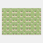 かわいい緑の妖精 ラッピングペーパーシート (正面)