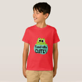 かわいい緑の子供用Tシャツ Tシャツ (正面フル)