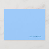 かわいい緑の宇宙エイリアンと宇宙船 ポストカード (裏面)