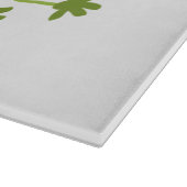 かわいい緑の幸せバッタ漫画 カッティングボード (角)