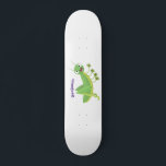 かわいい緑の幸せバッタ漫画 スケートボード<br><div class="desc">この幸せなグリーンバッタはことわざこんにちは。おもしろい描漫画スタイルで昆虫おもしろい!</div>