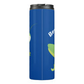 かわいい緑の幸せバッタ漫画 タンブラー (裏面)