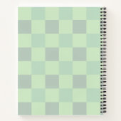 かわいい緑の恐竜の水彩画の子供用学校ノート ノートブック (裏面)