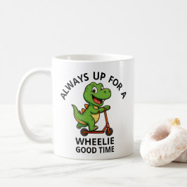かわいい緑の恐竜 コーヒーマグカップ