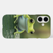かわいい緑の木のカエル 葉 Case-Mate iPhoneケース (裏面 (横))