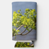 かわいい緑の枝が風に スリム缶クーラー (裏面)