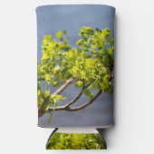 かわいい緑の枝が風に スリム缶クーラー (正面)