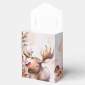 かわいい緑の森林動物ウッドランドベビーシャワー フェイバーボックス (オープン)