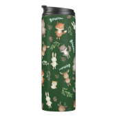 かわいい緑の森（きみ）の動物たち、森（み）の友人たち タンブラー (回転右)