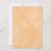 かわいい緑の森（き）の動物たちがメールでベビーシャワーを浴びる 招待状 (裏面)