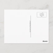 かわいい緑の漫画の赤ちゃんフクロウ ポストカード (裏面)