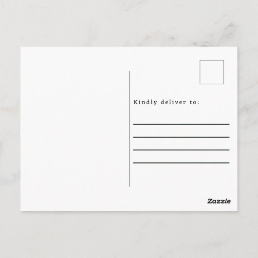 かわいい緑の花のカメレオンアート　あなたを想って ポストカード (裏面)