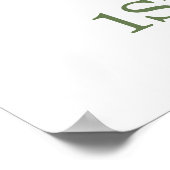 かわいい緑の象の赤ちゃんシャワーへようこそ ポスター (角)