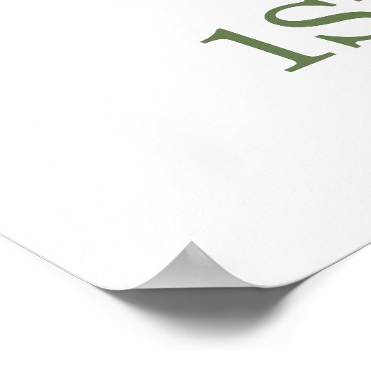 かわいい緑の象の赤ちゃんシャワーへようこそ ポスター (角)