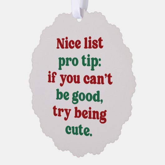 かわいい緑の赤いおもしろいペットの写真クリスマス オーナメントカード (左)