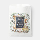 かわいい緑の農業動物誕生日赤ちゃんシャワー フェイバーバッグ (正面)